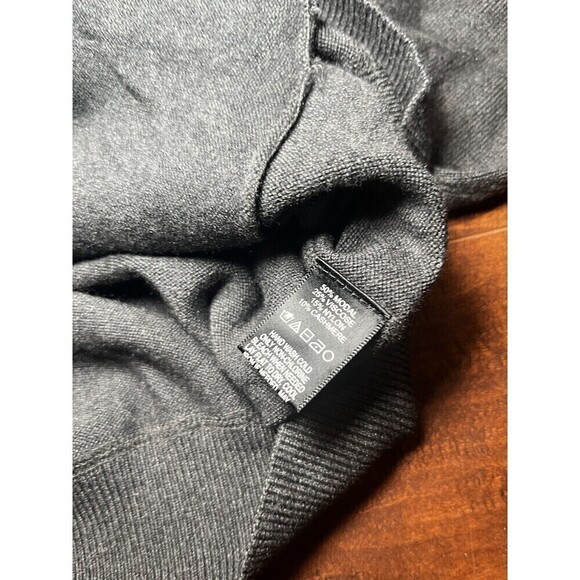 LEIMERE Full Zip Long Sleeve Sweater Gray Sz Large - Picture 3 of 5